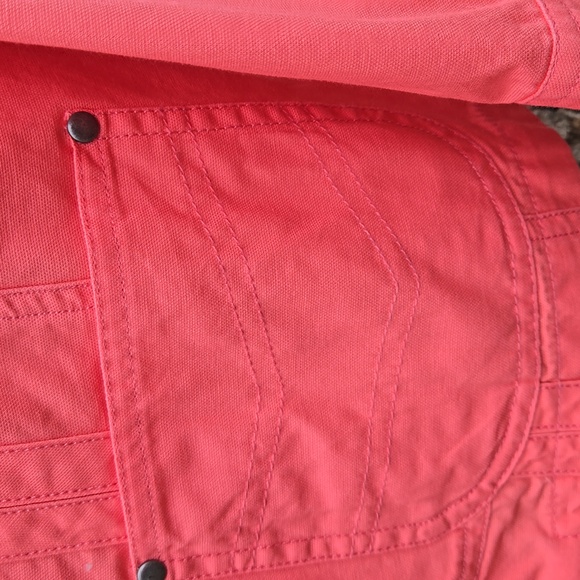 Christopher & Banks Vibrant Coral Utility Jacket. Size M. Like New! - Picture 5 of 13